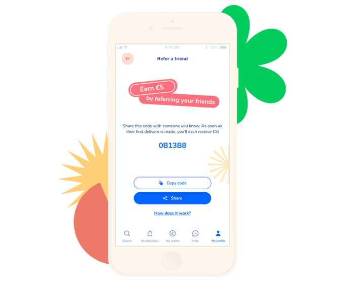 Shopopop individual deliverer referral program